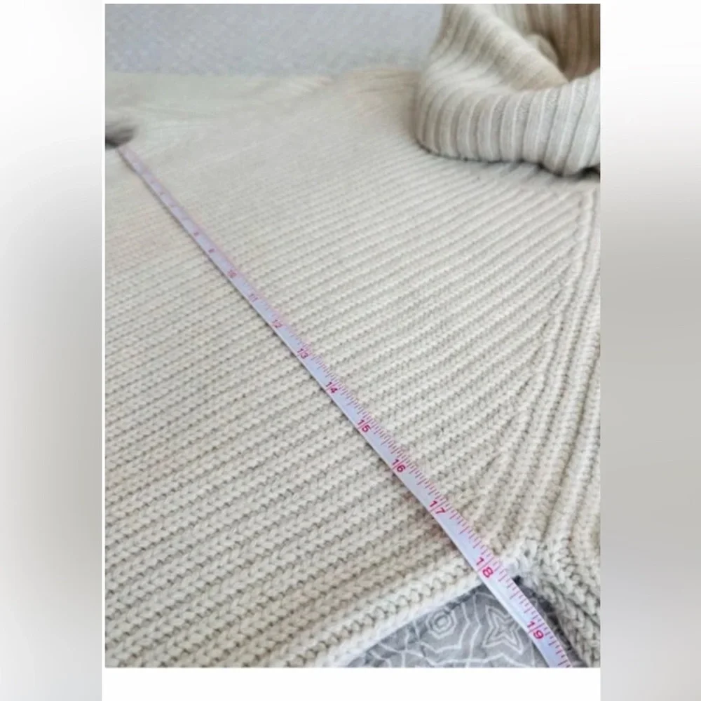 Fjallraven Ovik wool roll neck Women's Cream Turtleneck ribbed Sweater size XS - Picture 12 of 14